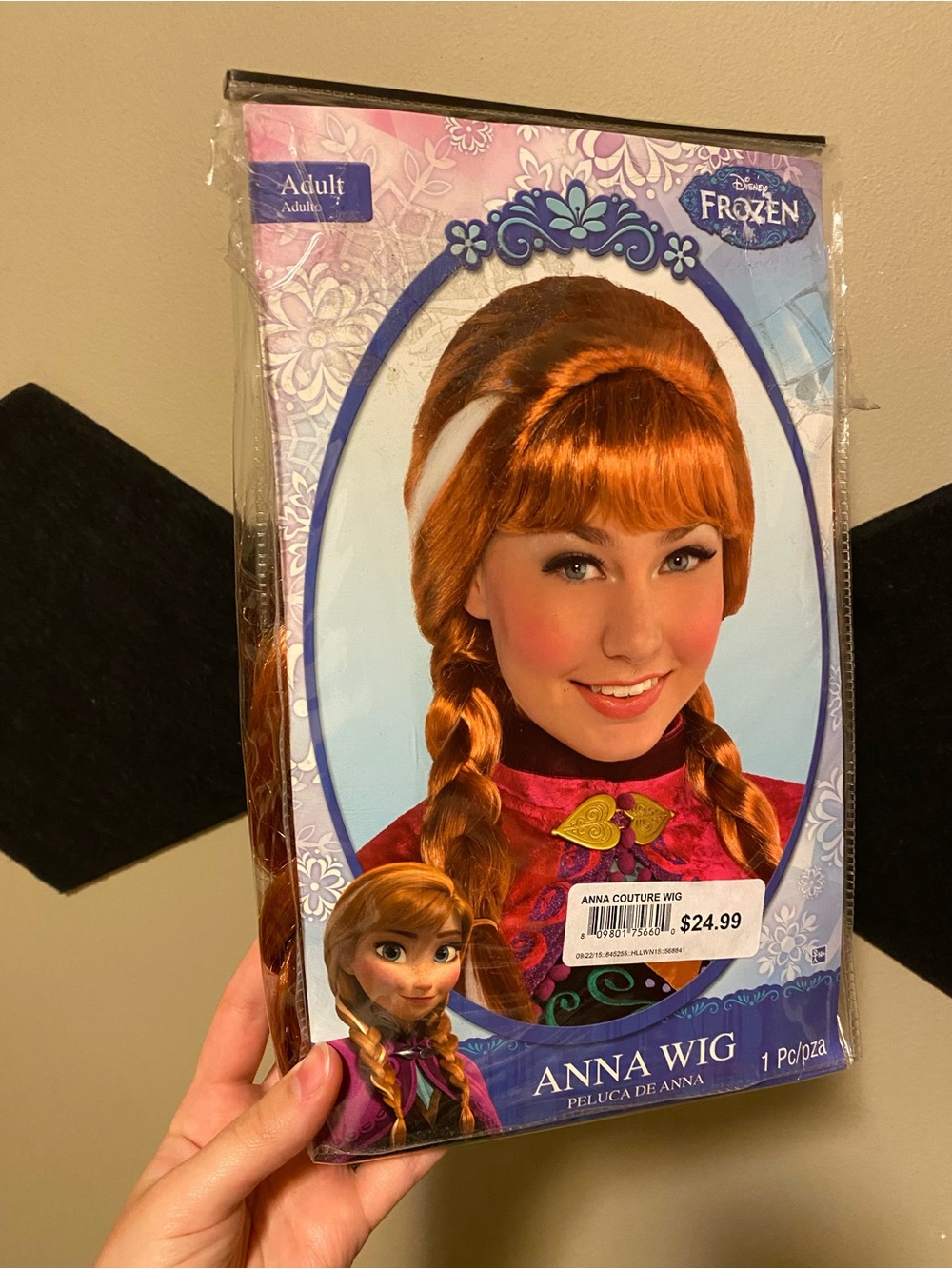 Disney Anna Wig - Auburn/Bronze Braided Style